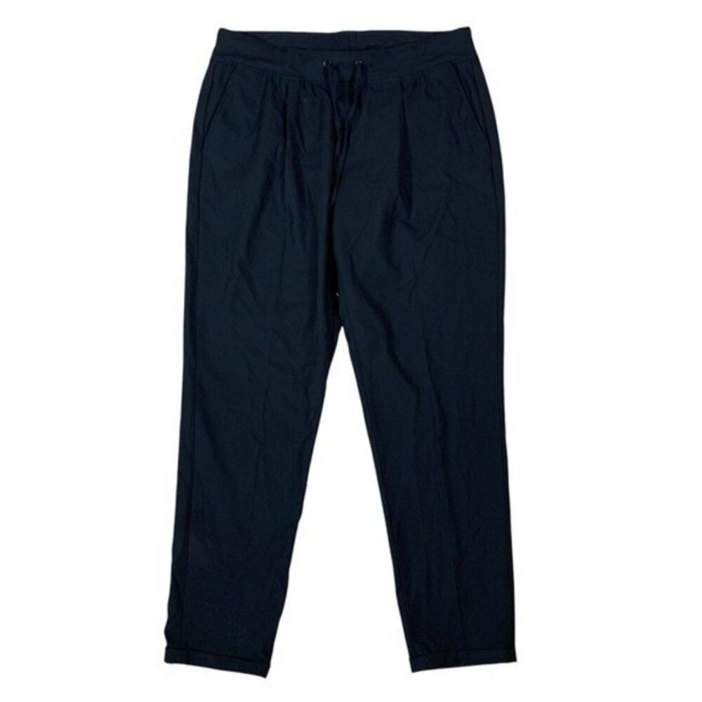 Cambio Jaqueline Black Relaxed Fit Drawstring Tapered Pants Comfort Stretch 8 - Picture 1 of 6